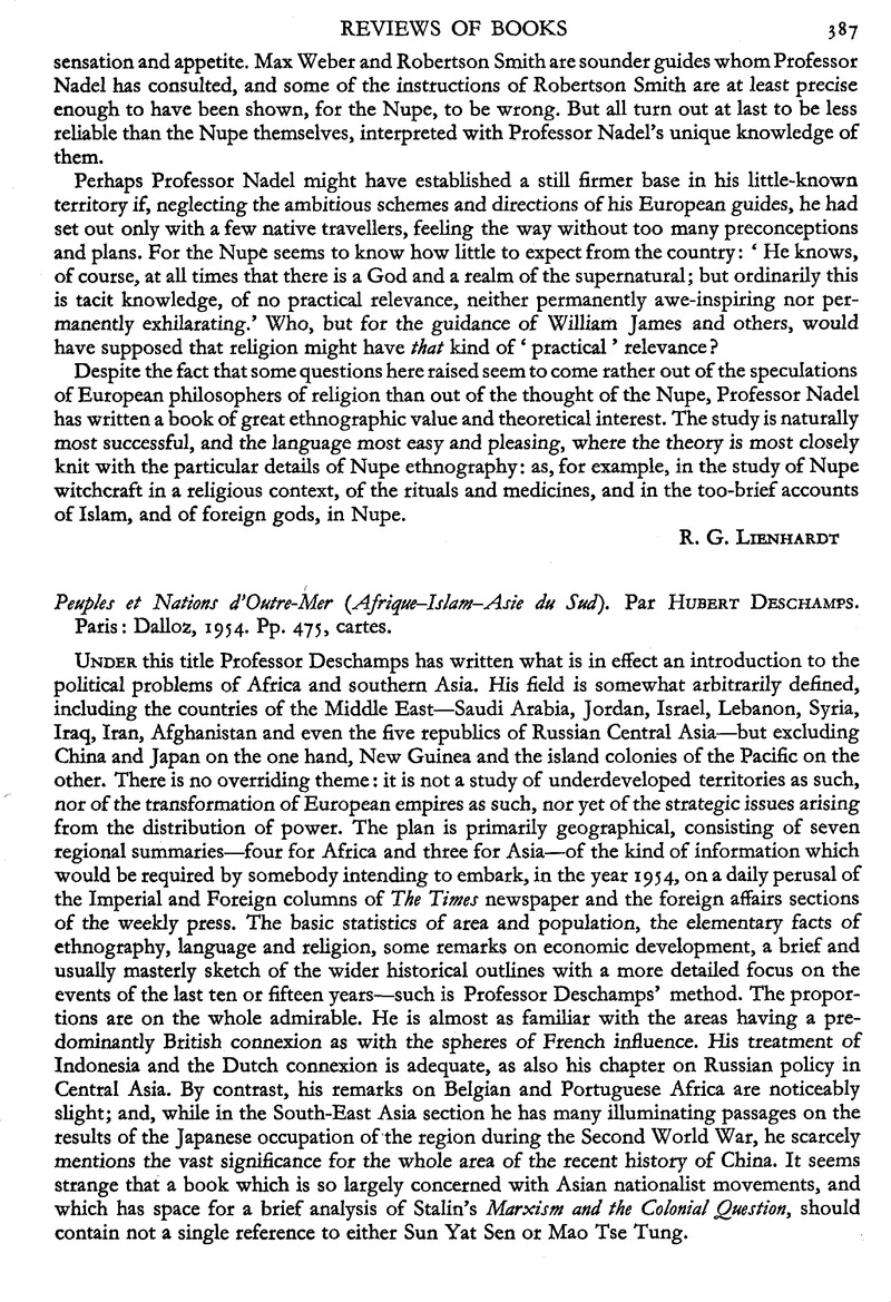 Peuples Et Nations D'outre-mer (afrique–islam–asie Du Sud). Par Hubert 