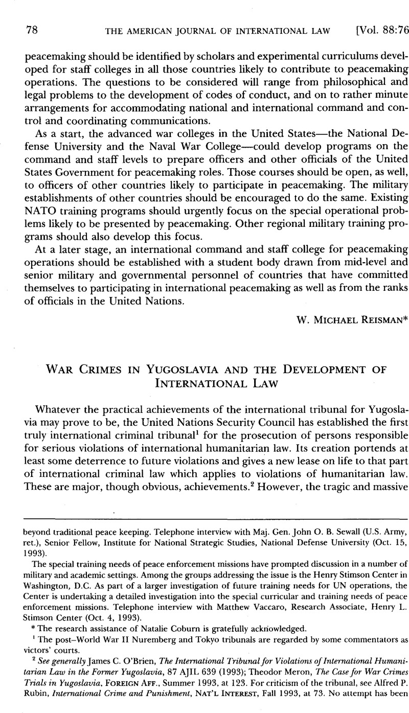 yugoslavia conflict essay
