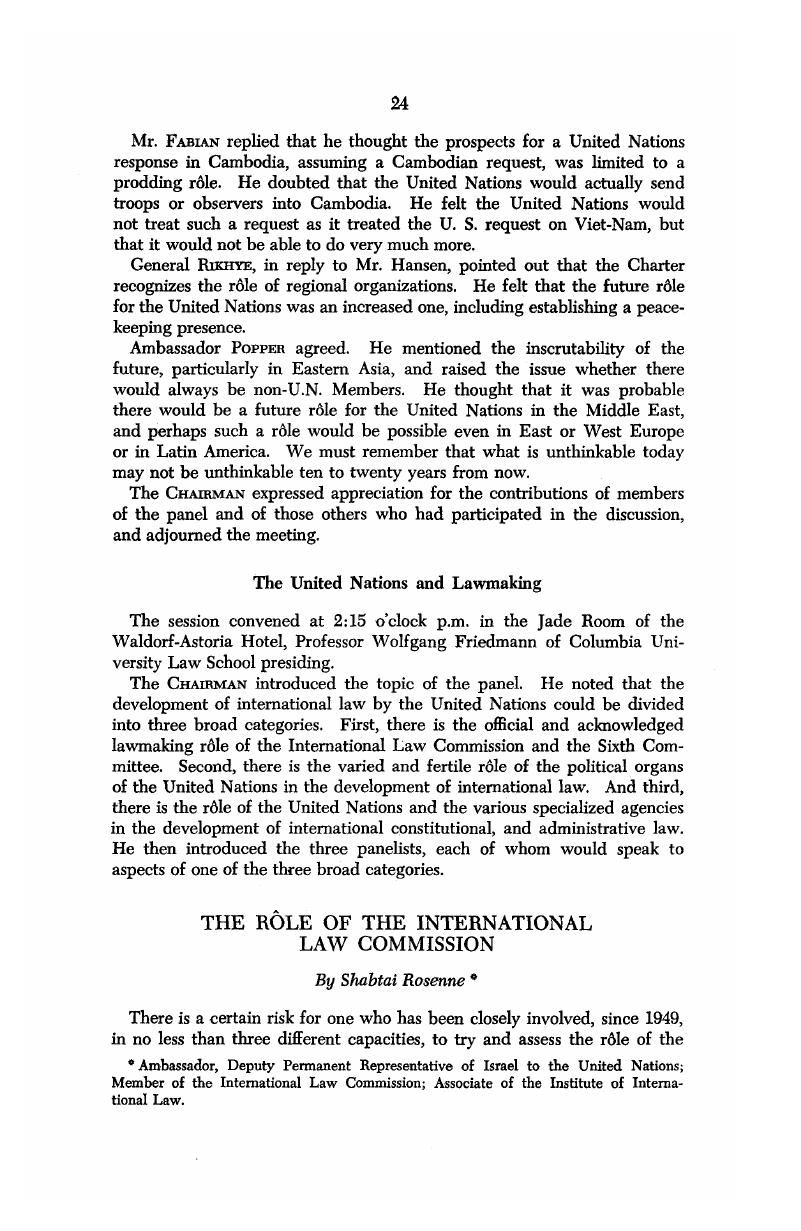 The Rôle Of The International Law Commission | American Journal Of ...