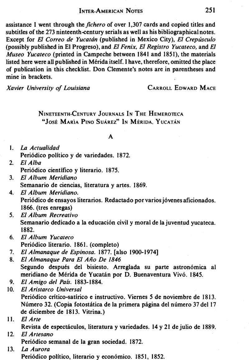 Nineteenth-Century Journals In The Hemeroteca “José María Pino Suárez ...