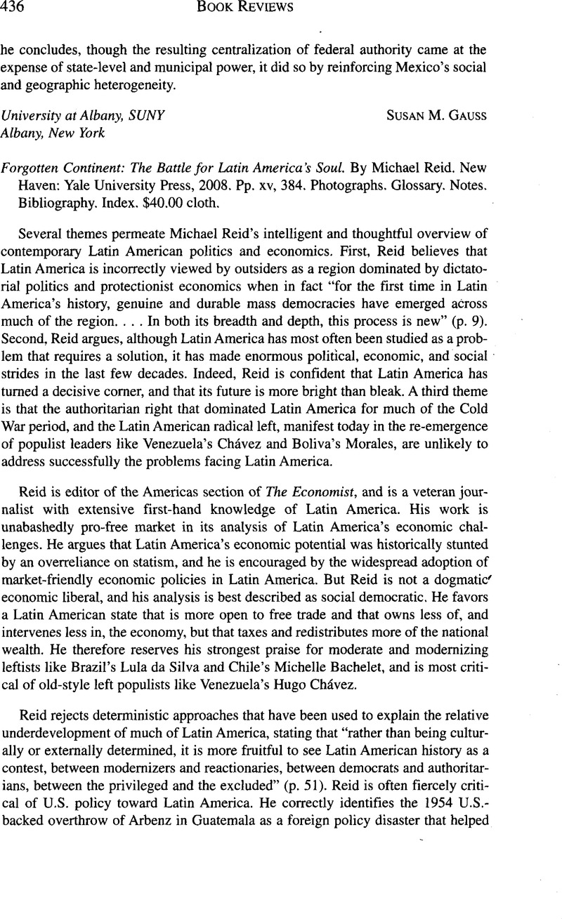 Forgotten Continent: The Battle for Latin Americas Soul
