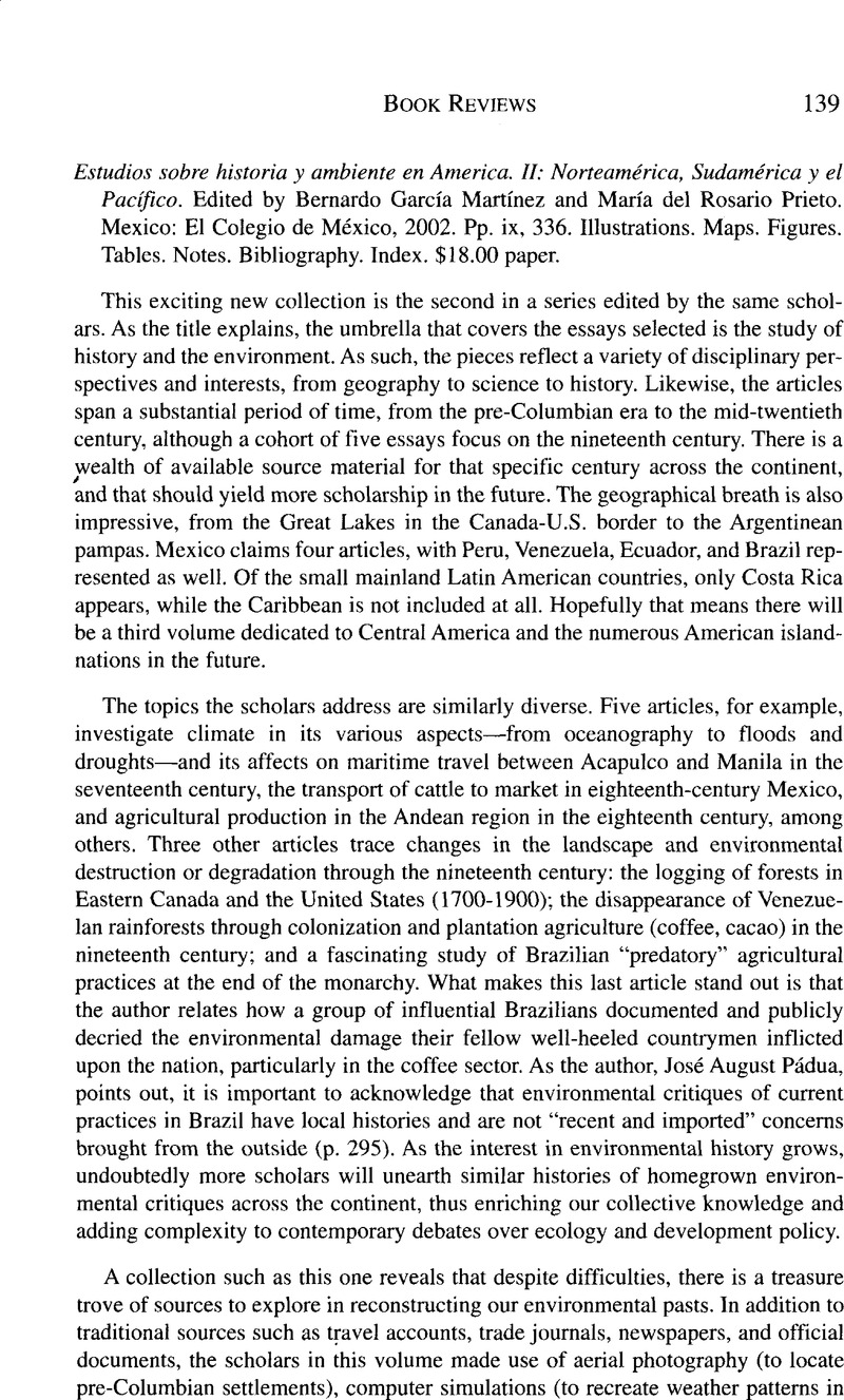 Estudios sobre historia y ambiente en America. II: Norteamérica ...