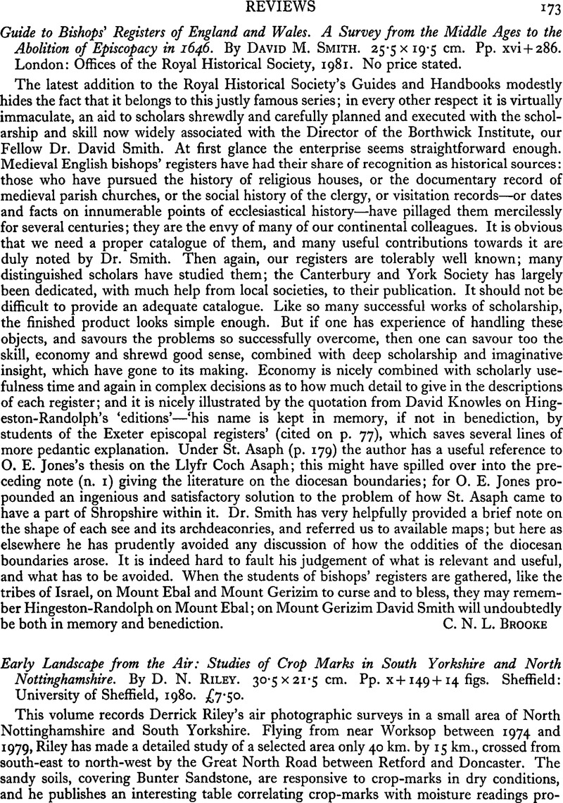 Guide to Bishops' Registers of England and Wales. A Survey from the ...