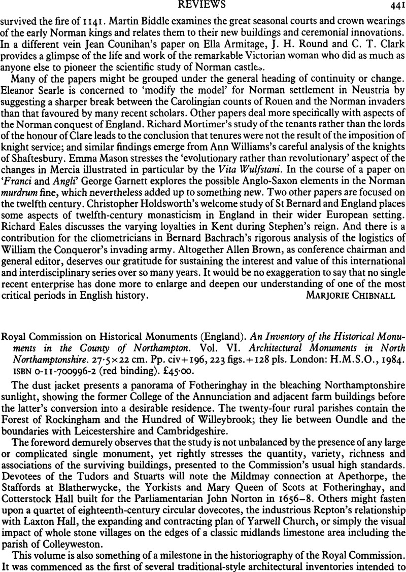 Royal Commission on Historical Monuments (England). An Inventory of the ...