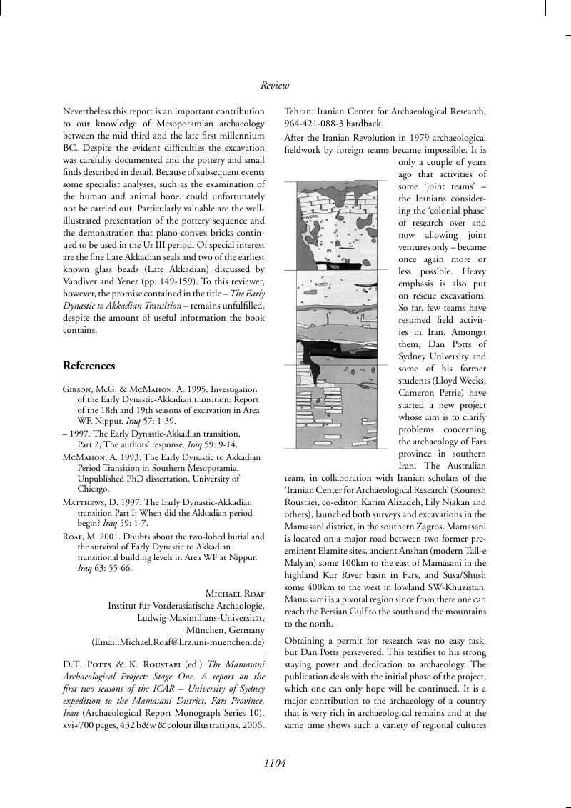 D.T. Potts & K. Roustaei (ed.) The Mamasani Archaeological Project ...