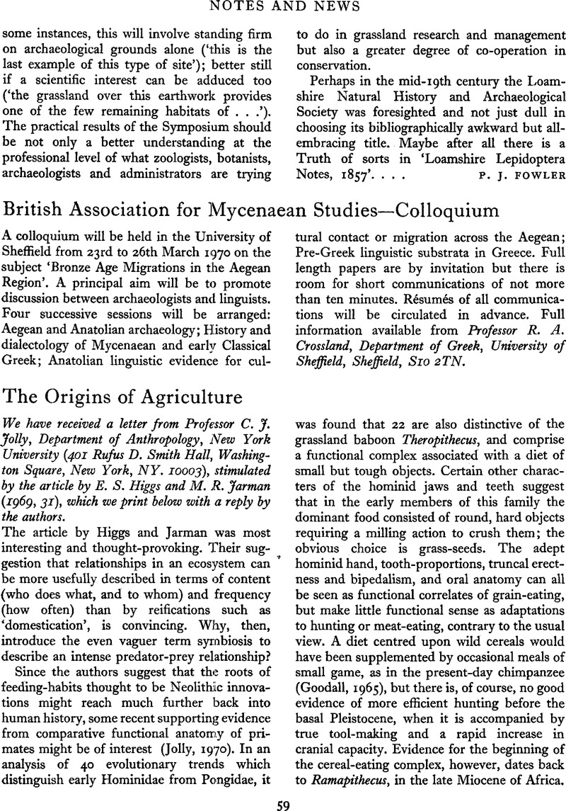 The Origins Of Agriculture | Antiquity | Cambridge Core