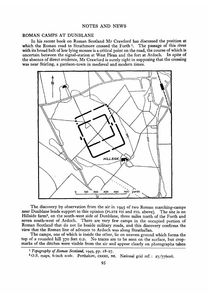 Roman Camps At Dunblane Antiquity Cambridge Core