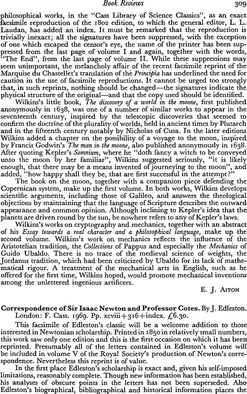 Seventeenth Century - Correspondence of Sir Isaac Newton and Professor ...