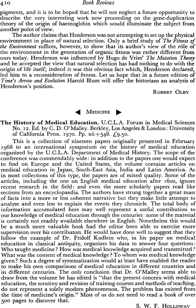 essay on the history of medical profession