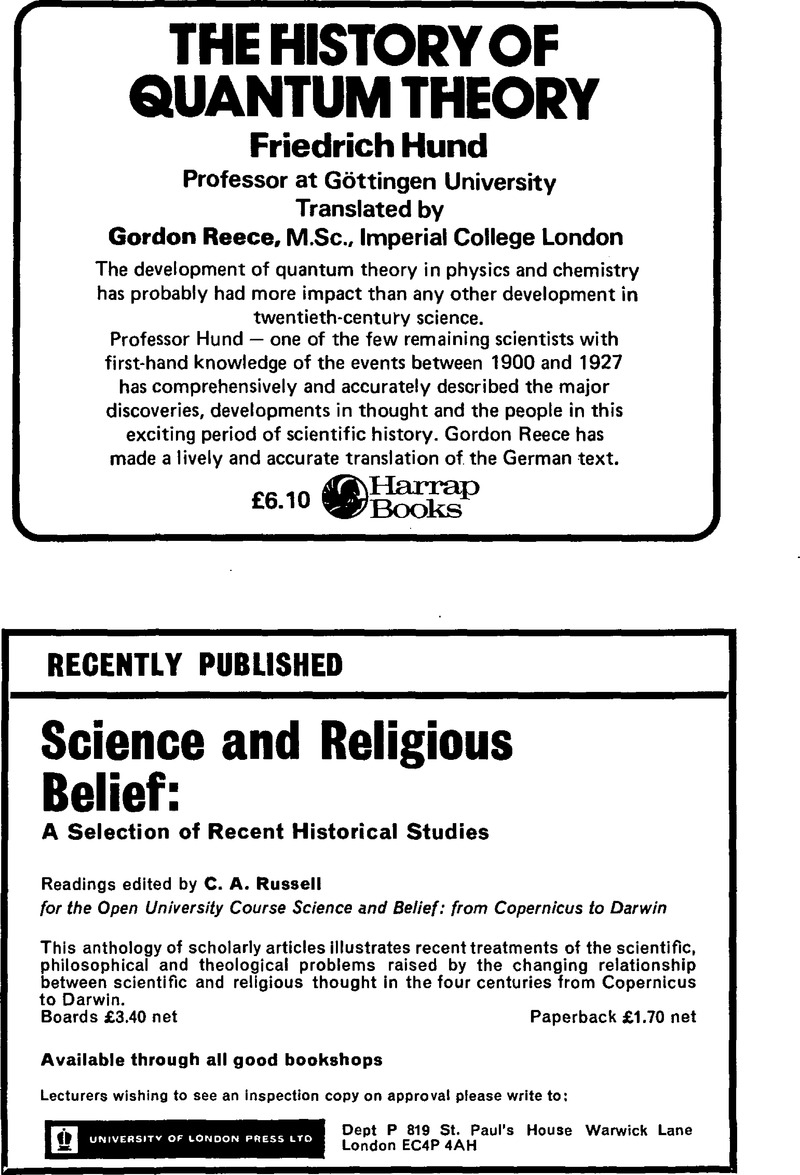 bjh volume 7 issue 1 cover and back matter the british journal for