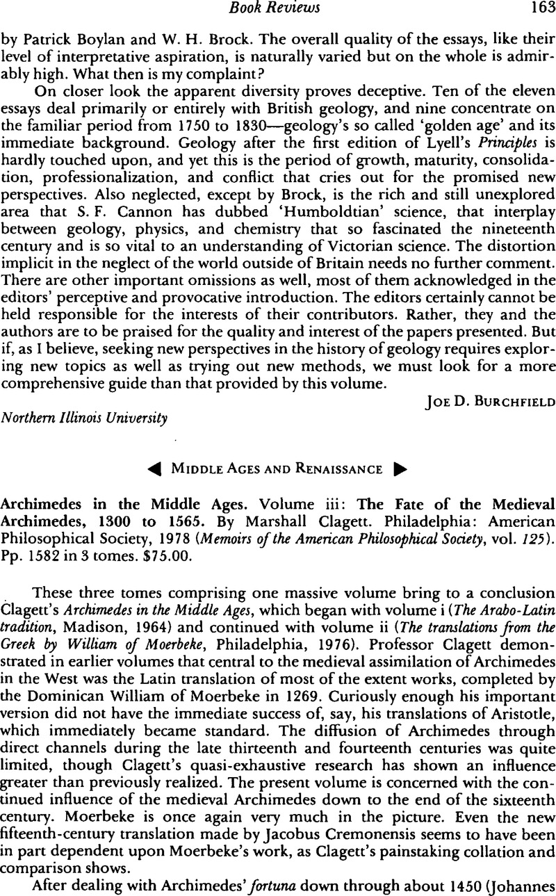 Archimedes in the Middle Ages. III. The Fate of the Medieval Archimedes. Part iv