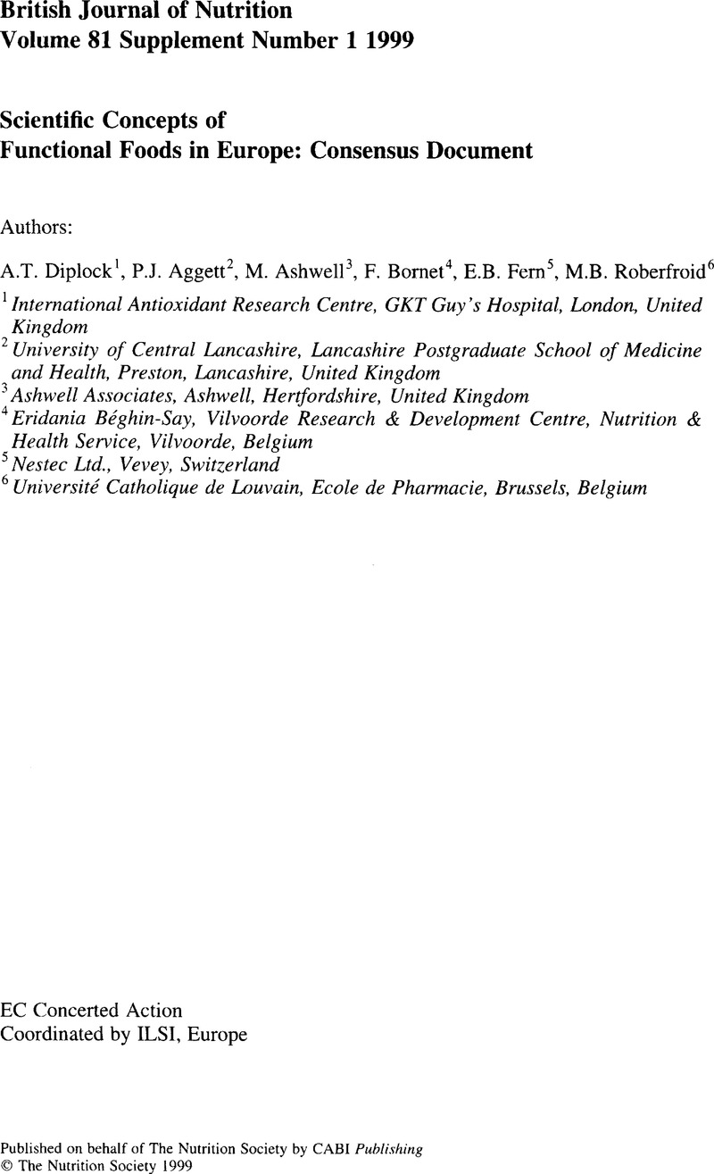 Prelims  British Journal of Nutrition  Cambridge Core