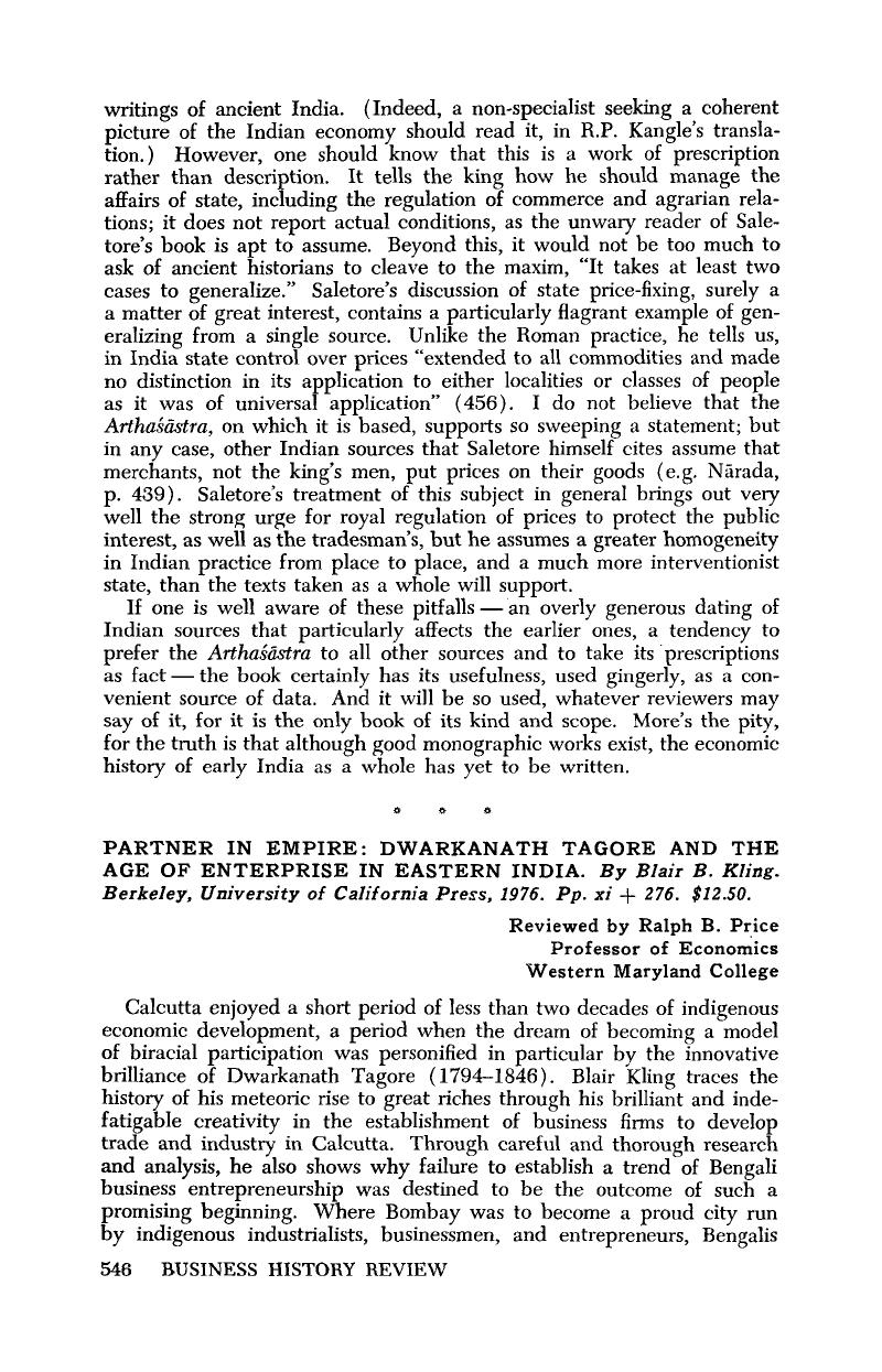Partner in Empire: Dwarkanath Tagore and the Age of Enterprise in Eastern India