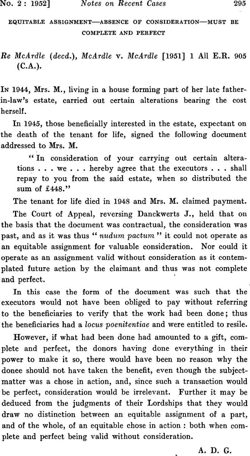 equitable assignment in english law