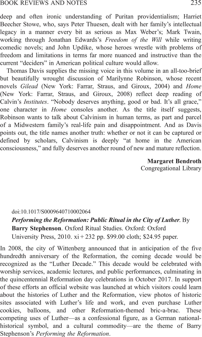 Performing the Reformation: Public Ritual in the City of Luther (Oxford Ritual Studies)