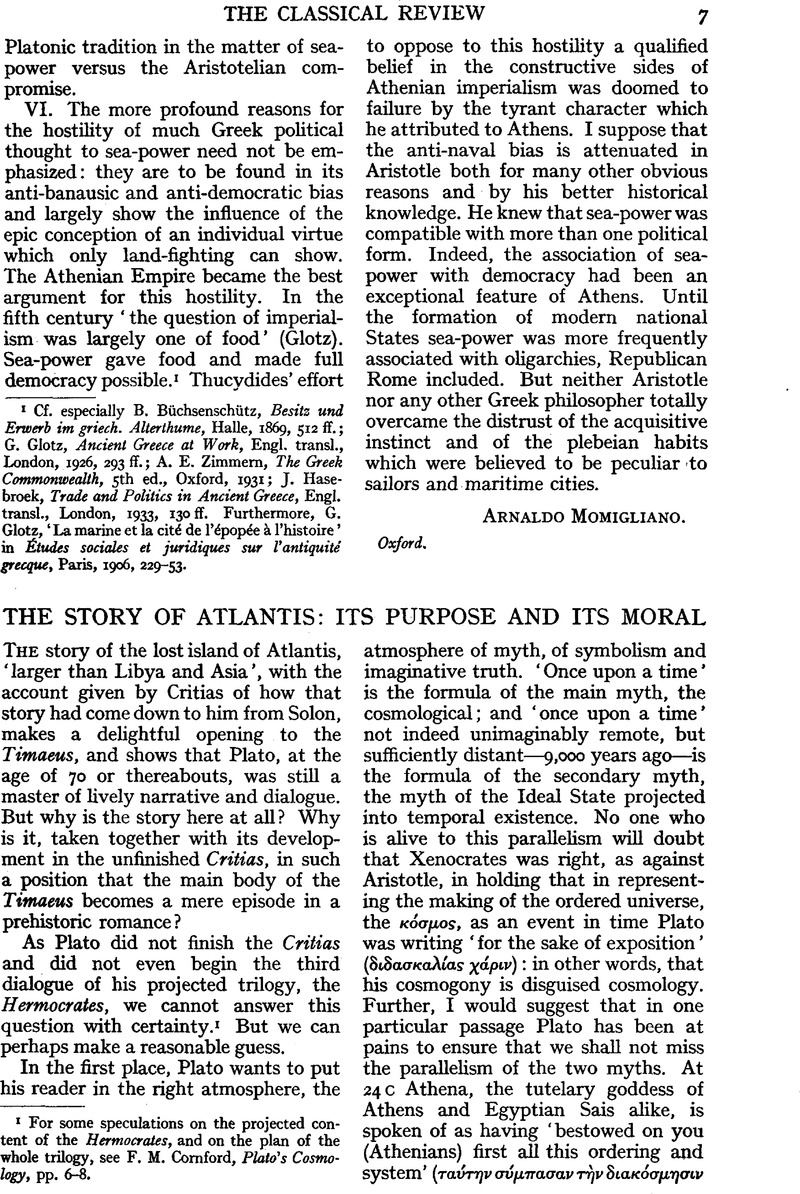 what is the thesis statement of the report atlantis rediscovered