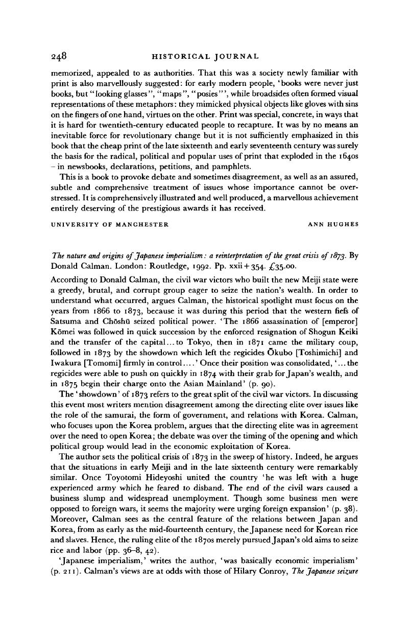 The Nature and Origins of Japanese Imperialism: A Re-interpretation of the 1873 Crisis