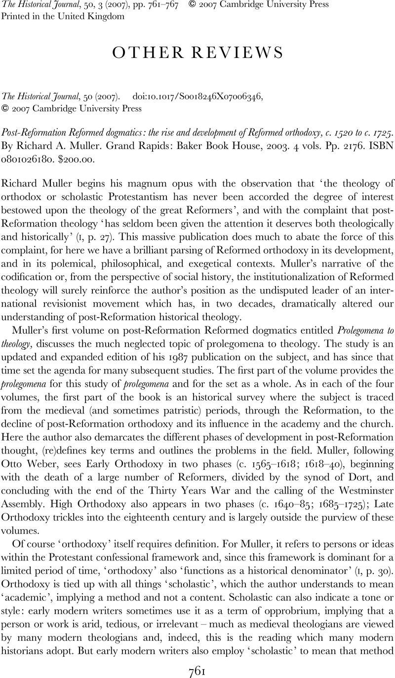 OTHER REVIEWS The Historical Journal Cambridge Core