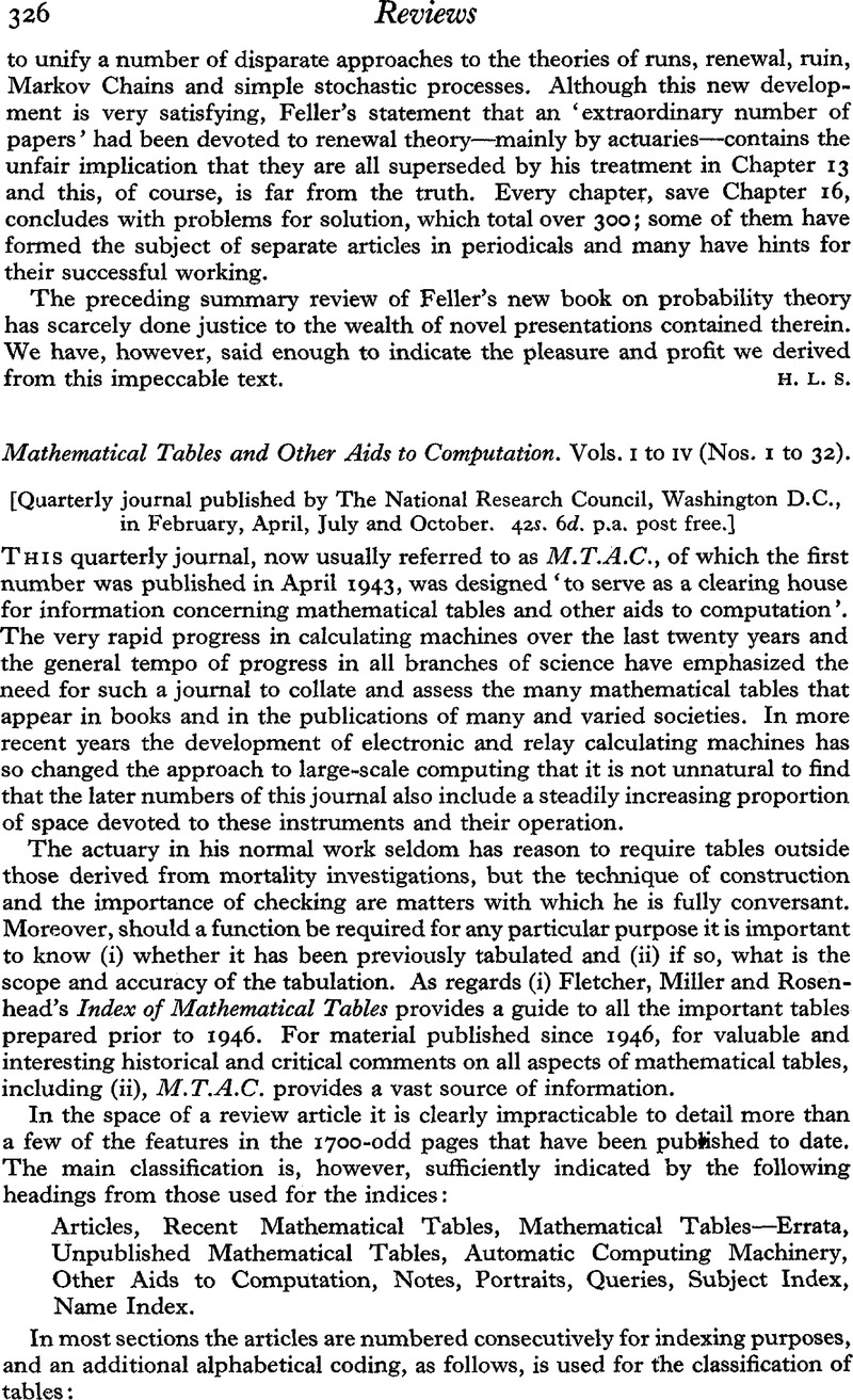 Mathematical Tables and Other Aids to Computation. Vols. i to iv (Nos ...