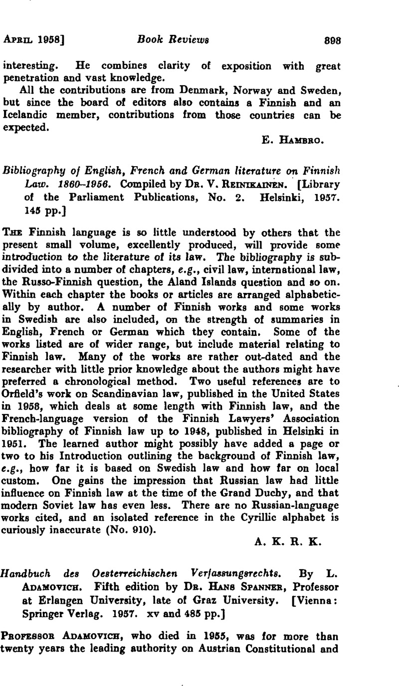 Bibliography of English, French and German literature on Finnish