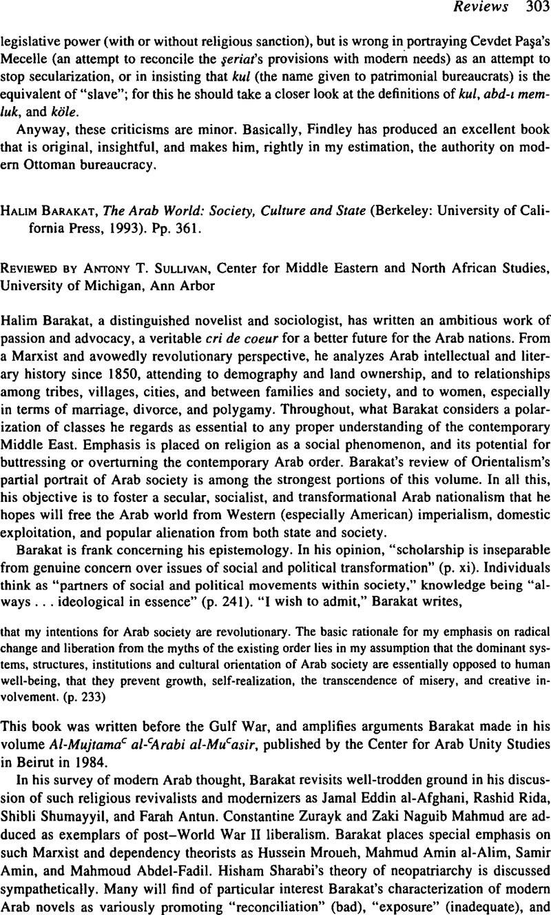 HALIM BARAKAT THE ARAB WORLD SOCIETY CULTURE AND STATE PDF