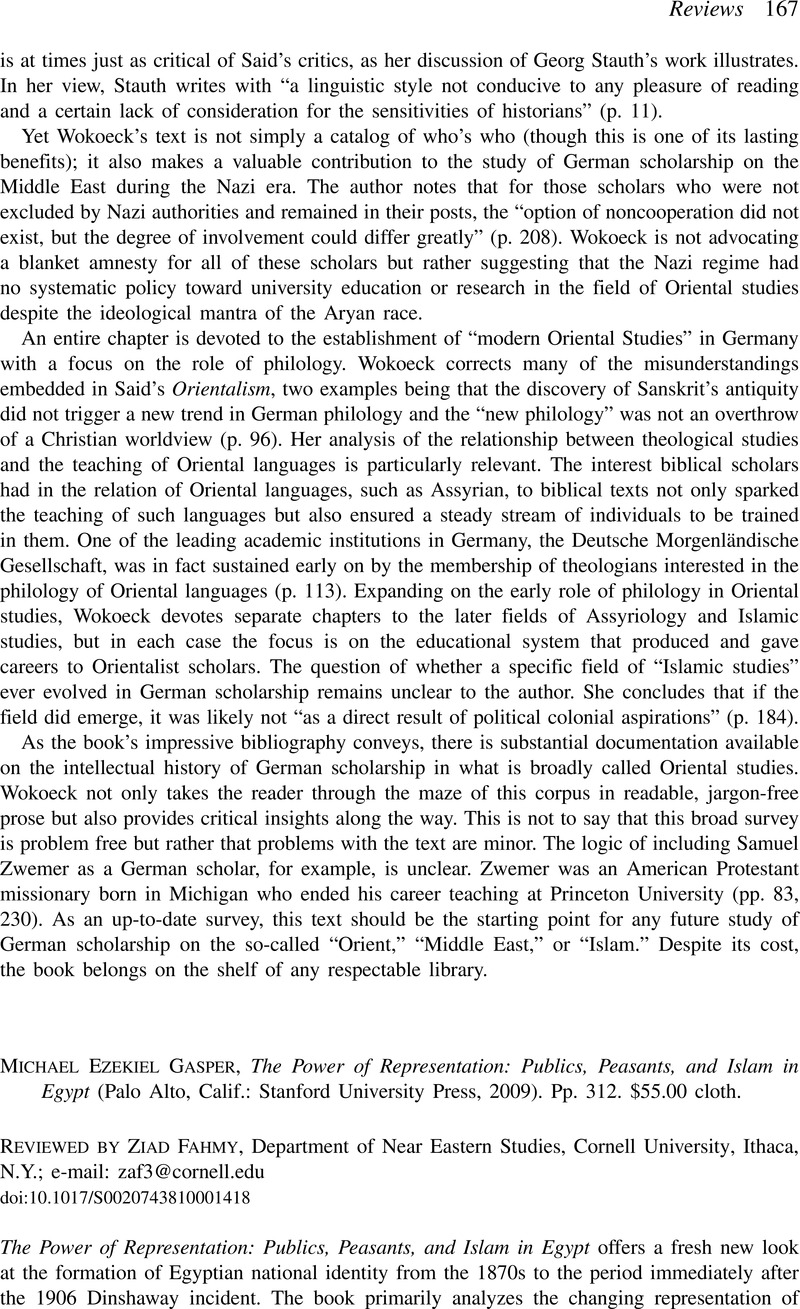 The Power of Representation: Publics, Peasants, and Islam in Egypt
