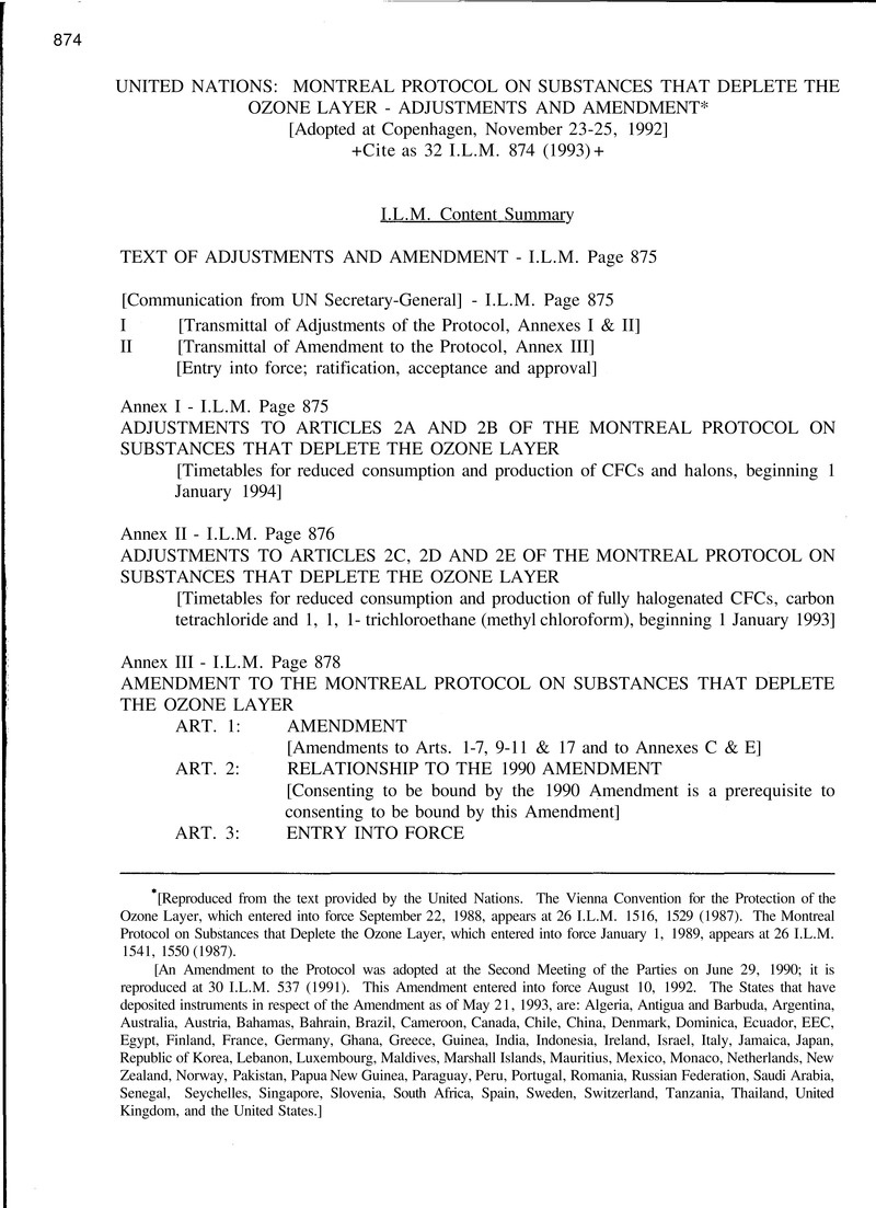 United Nations: Montreal Protocol On Substances That Deplete The Ozone ...