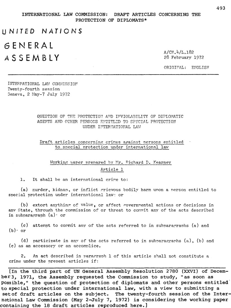 Commission Decisions: 1972