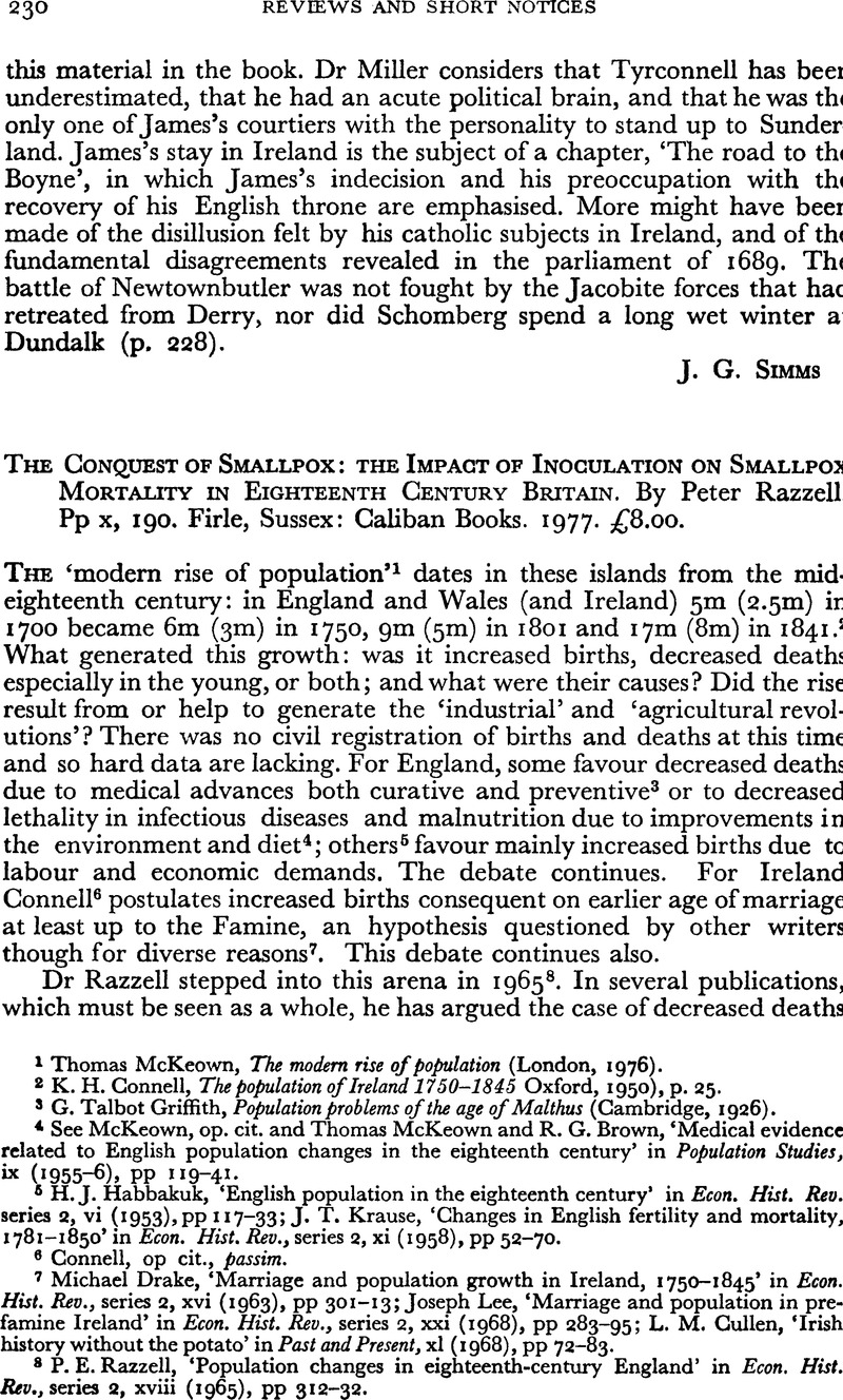 The Conquest Of Smallpox: The Impact Of Inoculation On Smallpox ...