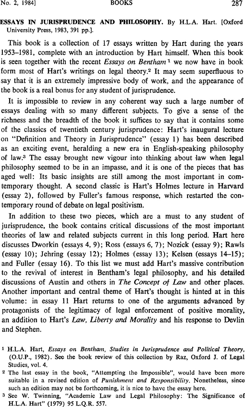 hart essays in jurisprudence and philosophy pdf