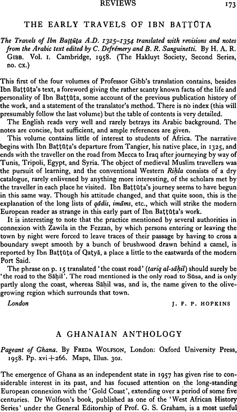 The Early Travels of Ibn Battūta - The Travels of Ibn Battūta A.D.