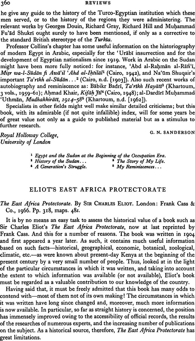 Eliot's East Africa Protectorate - The East Africa Protectorate. By ...