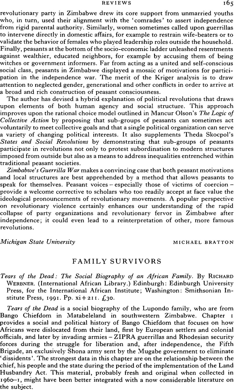 Family Survivors - Tears of the Dead: The Social Biography of an ...