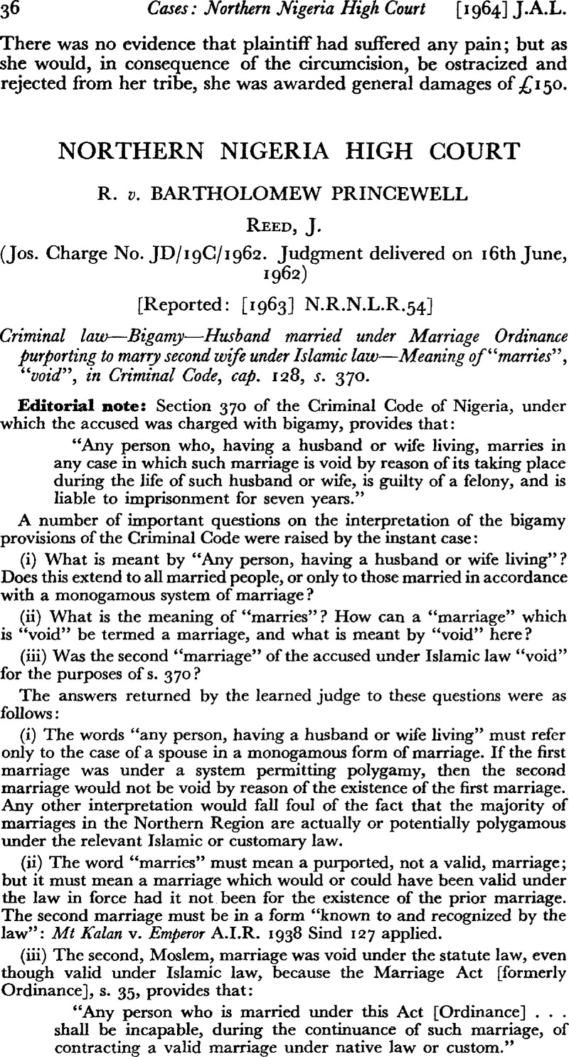 northern-nigeria-high-court-journal-of-african-law-cambridge-core