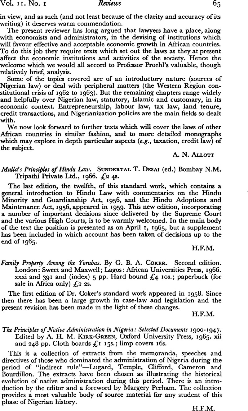 Mulla's Principles of Hindu Law. Sundertal T. Desai (ed.) Bombay N.M ...