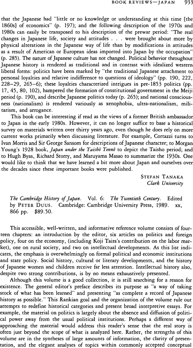 the cambridge history of japan vol 6