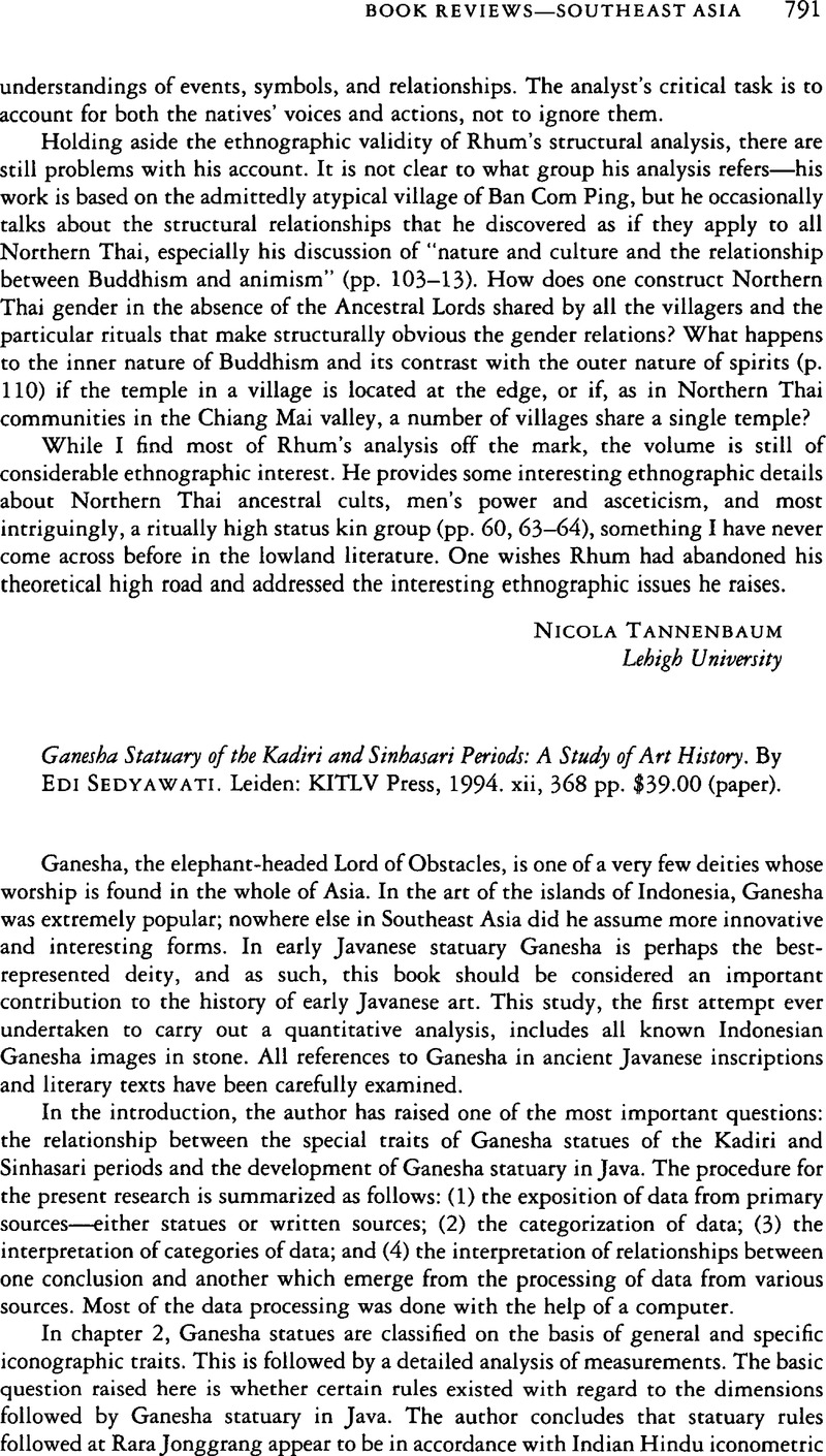 Ganesha Statuary of the Kadiri and Sinbasari Periods: A Study of Art ...