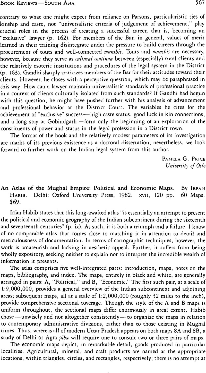 An Atlas of the Mughal Empire: Political and Economic Maps. By Irfan ...