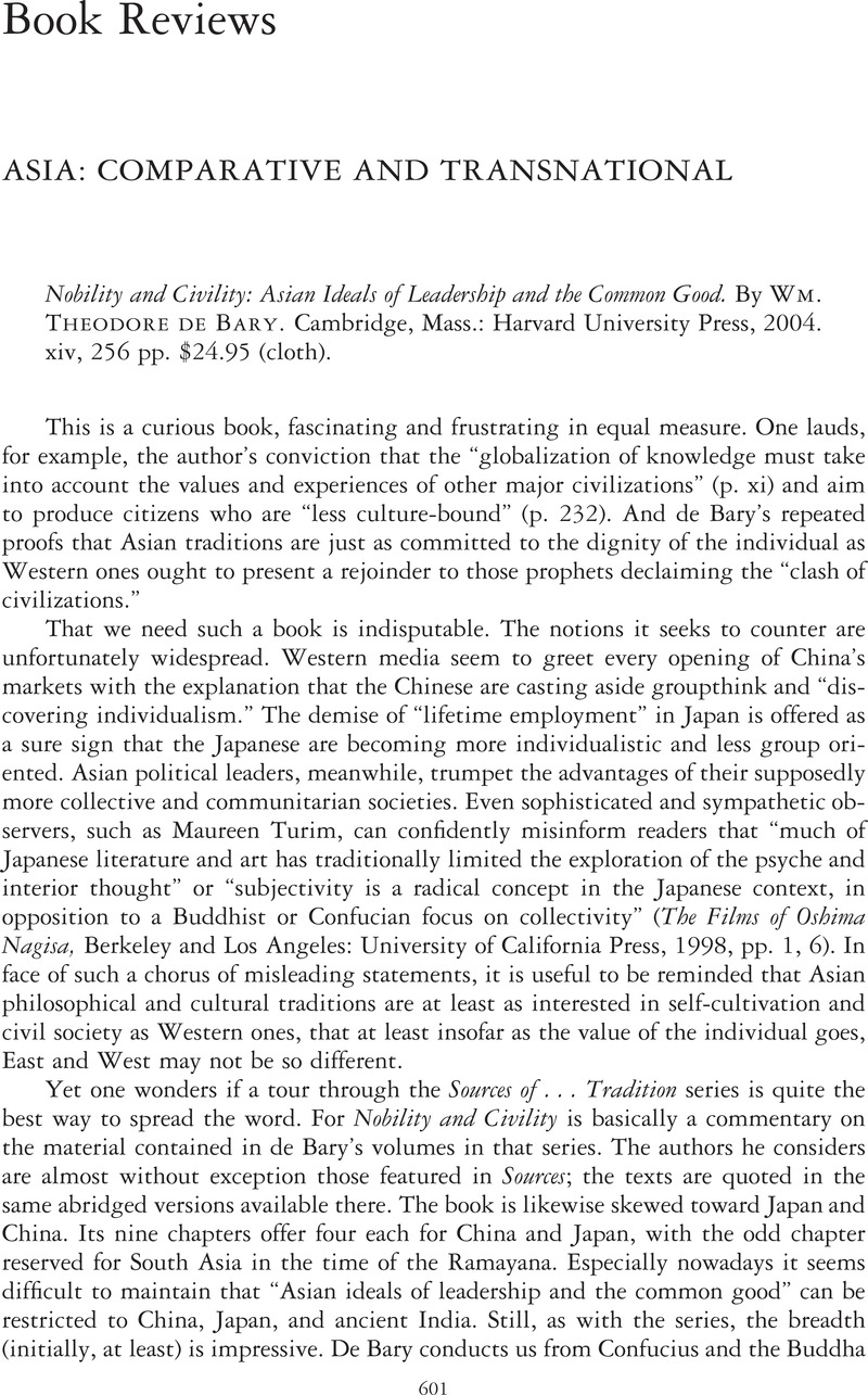 Asian Ideals of Leadership and the Common Good