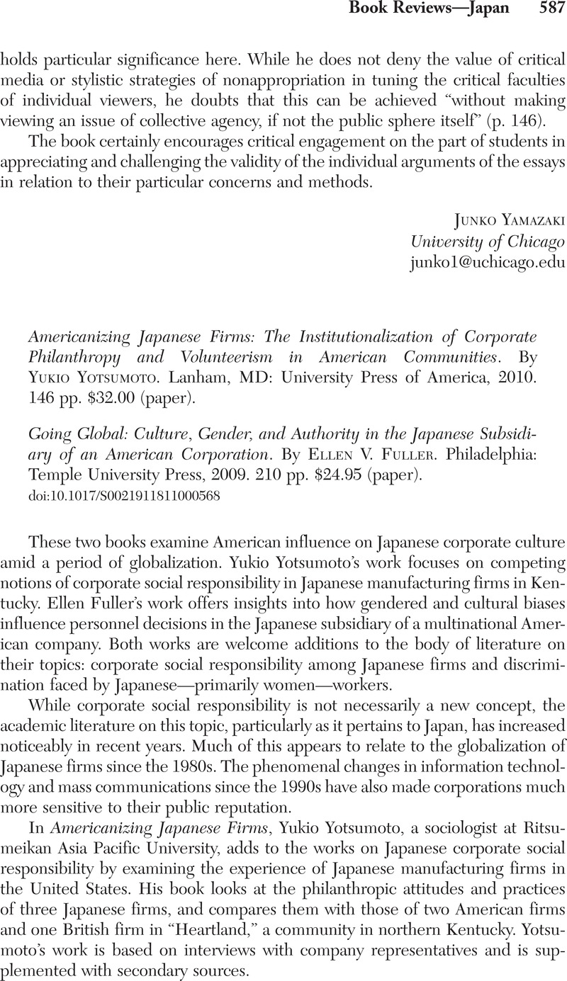 Cultural differences between Japanese and American firms Cultural differences between Japanese and American firms