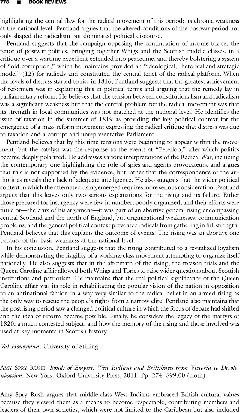 Bonds of Empire: West Indians and Britishness from Victoria to Decolonization