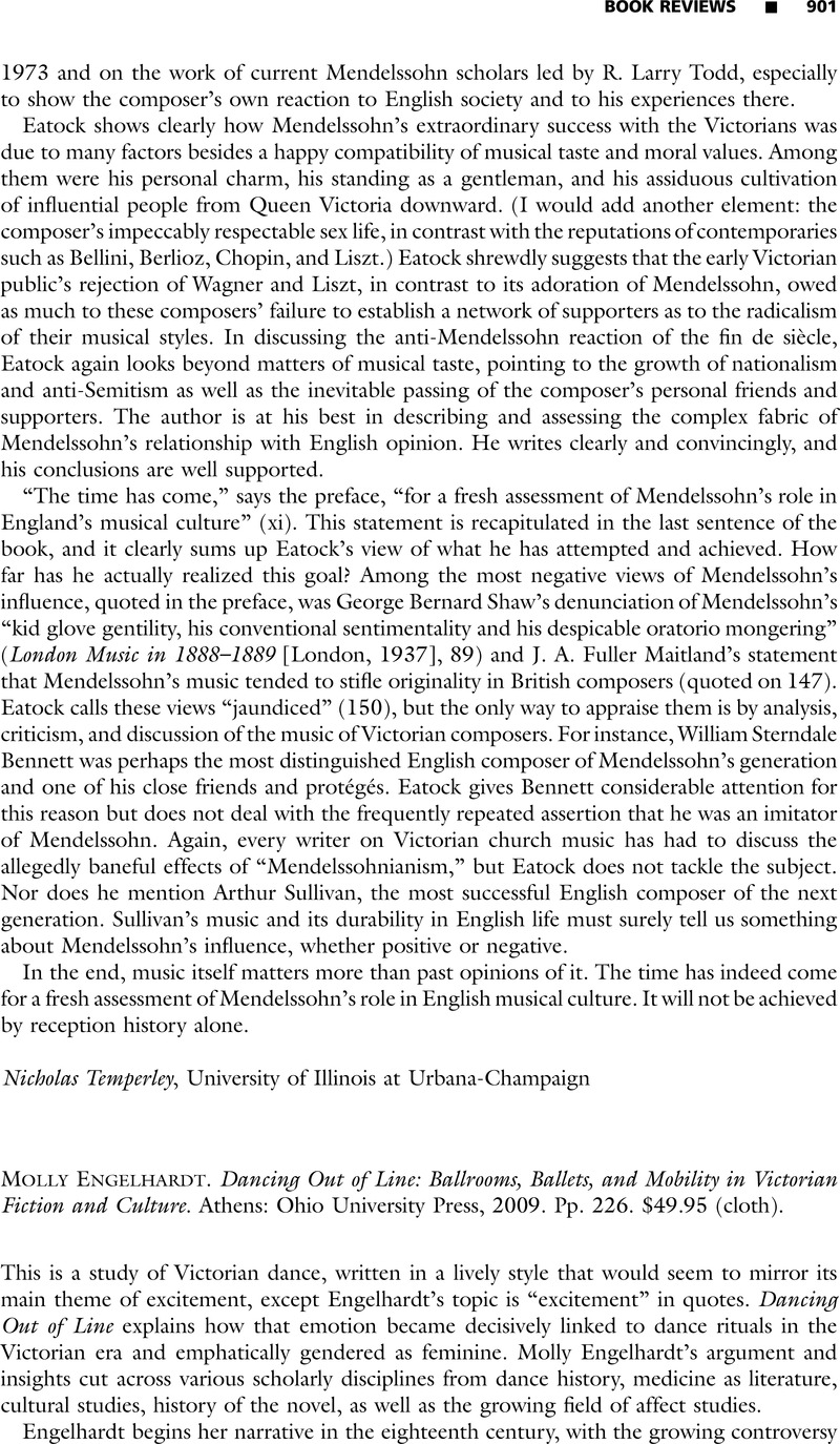 Dancing out of line: ballrooms, ballets, and mobility in victorian fiction and culture