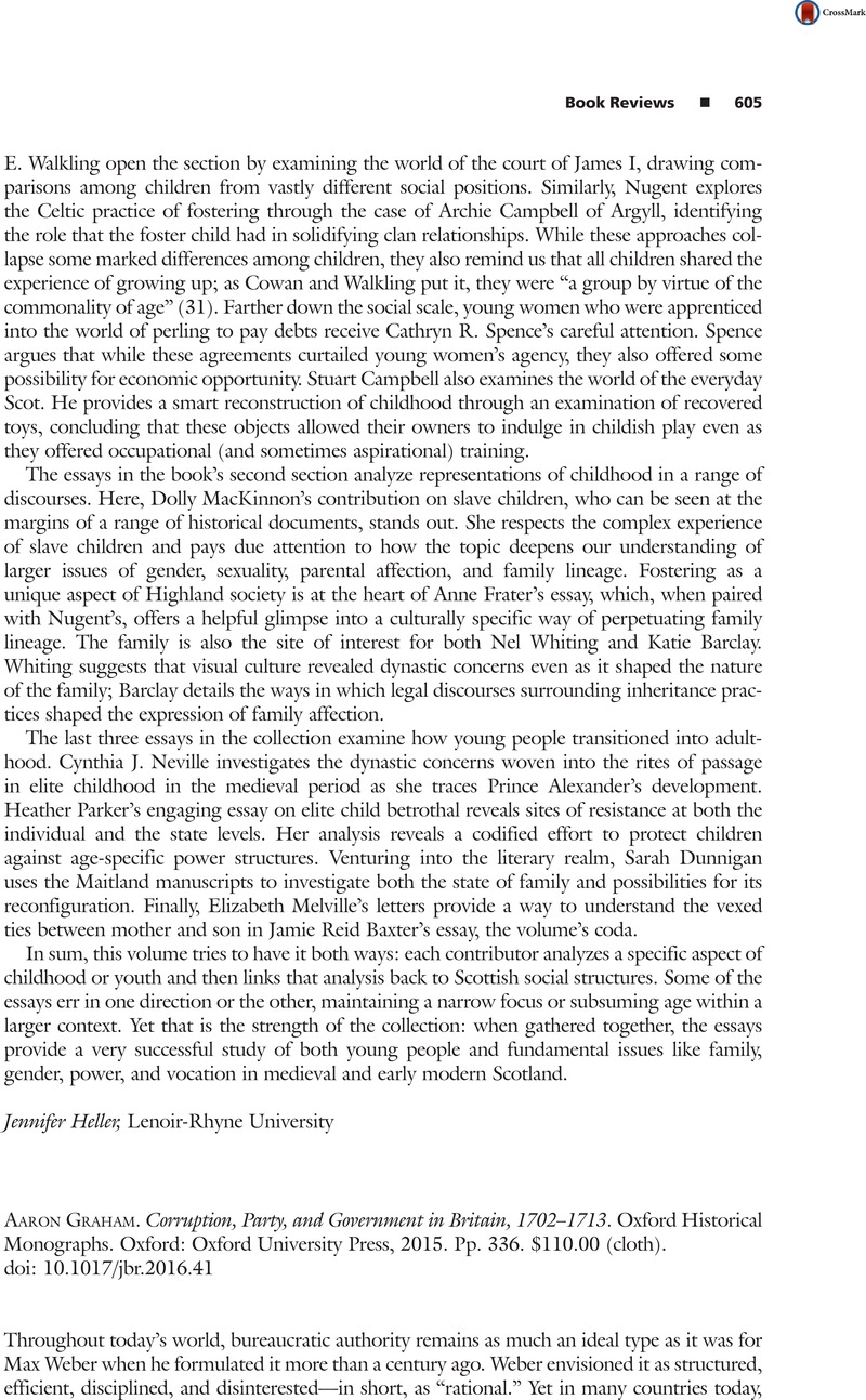 Corruption, Party, and Government in Britain, 1702-1713