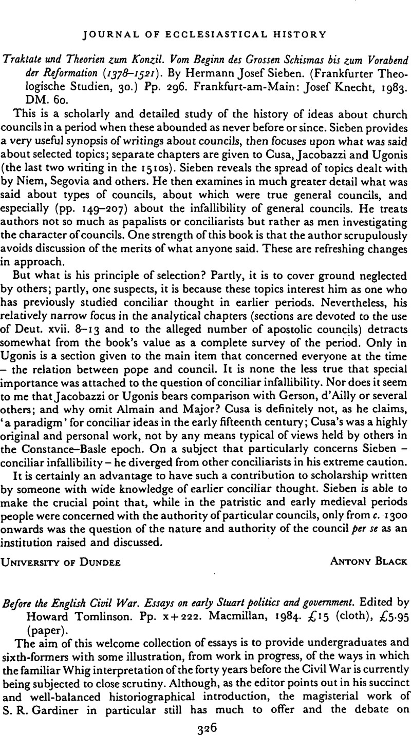Before the English Civil War: Essays on Early Stuart Politics and Government