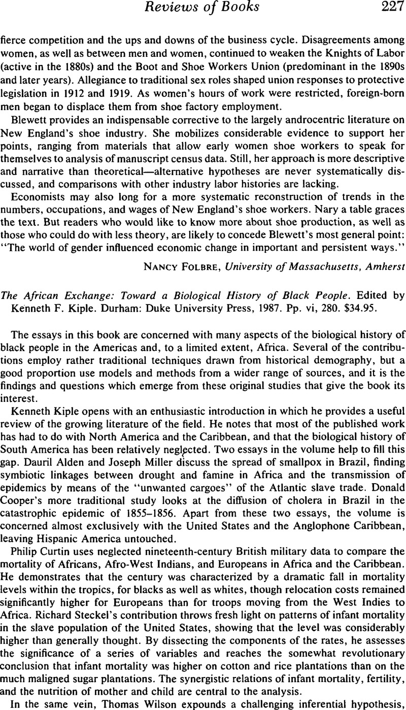 The African Exchange: Toward a Biological History of Black People ...