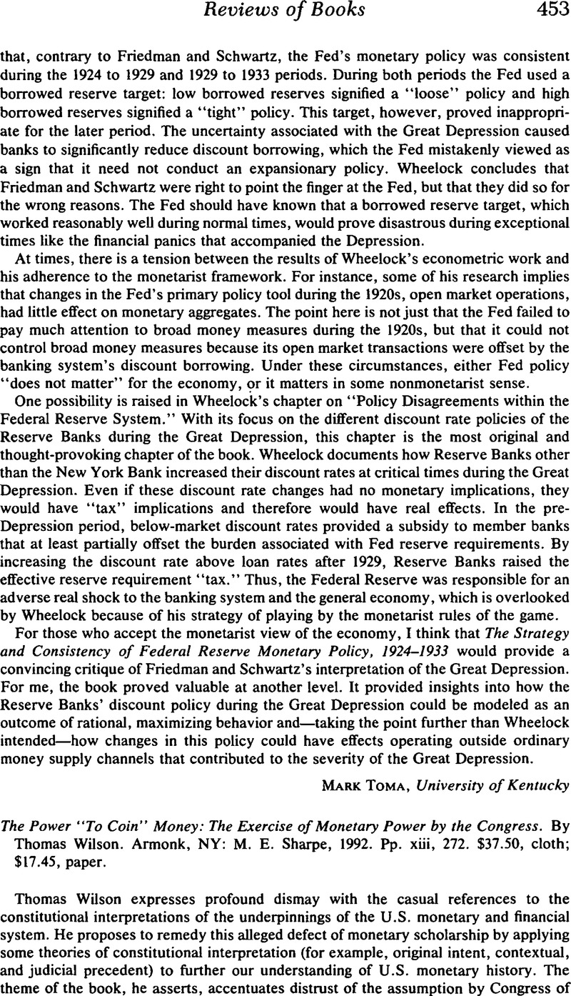 The Power “To Coin” Money The Exercise of Power by the