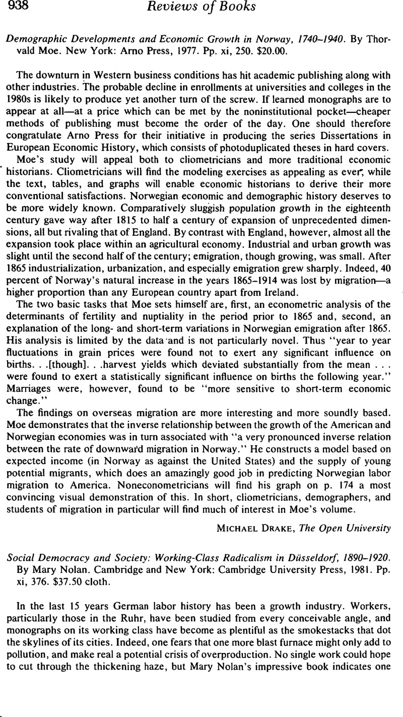 Social democracy and society - Working-class radicalism in Dusseldorf, 1890-1920