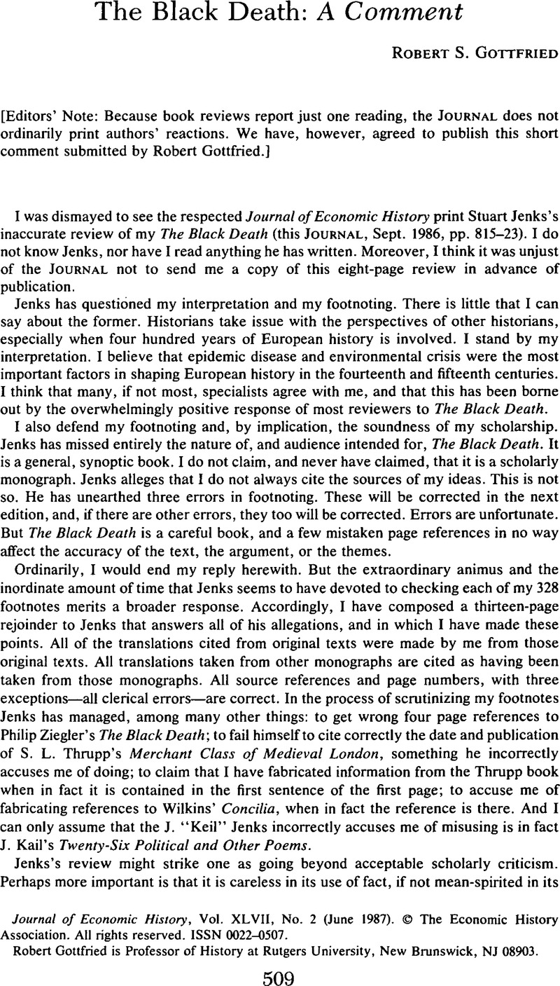 the-black-death-a-comment-the-journal-of-economic-history