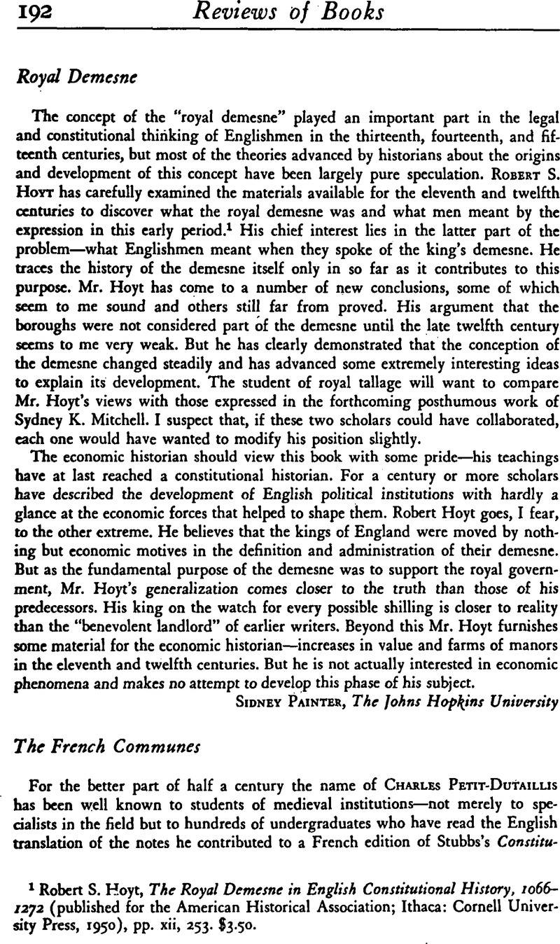 The French Communes The Journal of Economic History Cambridge Core
