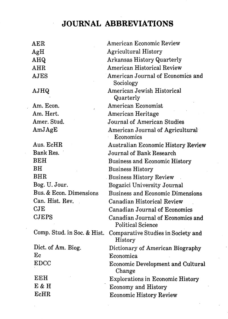 research paper list of abbreviations
